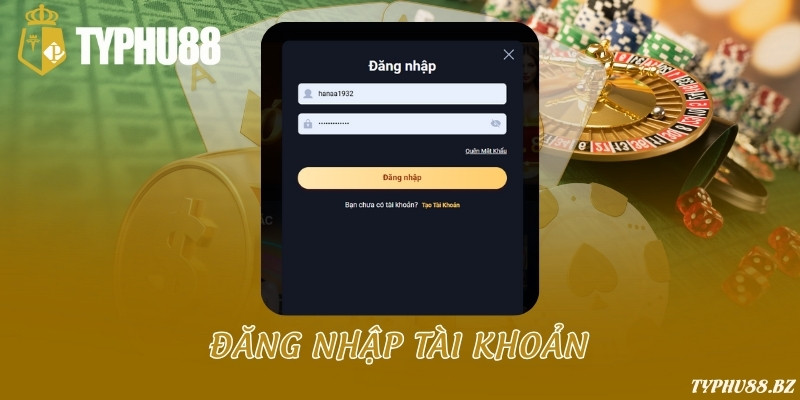 TYPHU88 - Link Đăng Nhập & Đăng Ký Typhu88.com 2025 11 Đăng nhập Typhu88